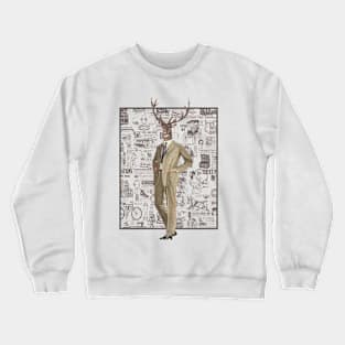 Retro Stag // Bilcos Designs Crewneck Sweatshirt